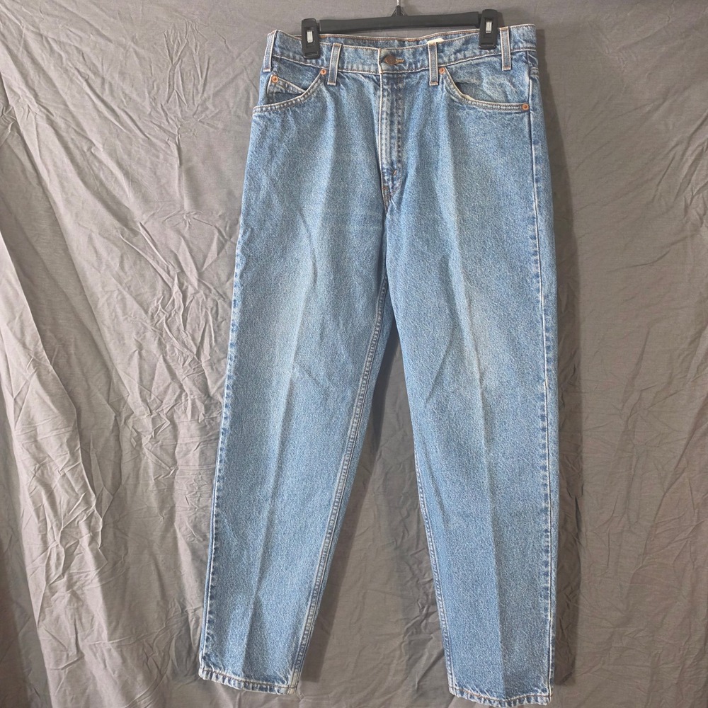 Levis 550 Orange Tab Relaxed Fit Tapered Leg Jeans Mens 34x32 Blue Vintage 1996